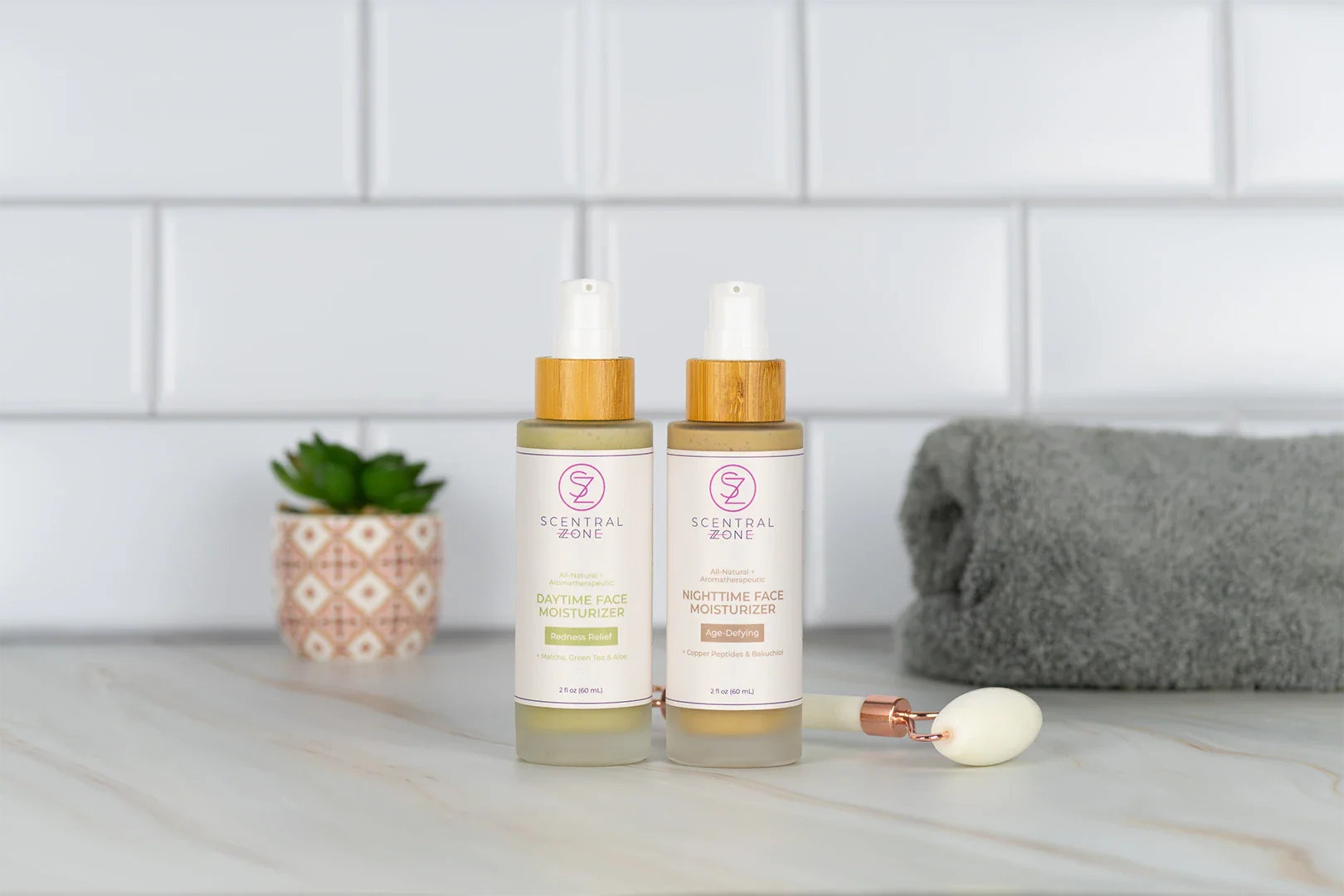 Face Moisturizer Duo that Soothes Sensitive Skin & Fights Aging